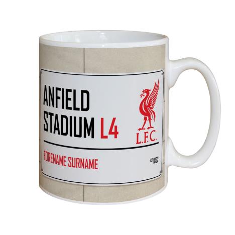 Personalised Liverpool FC Street Sign Mug £12.99